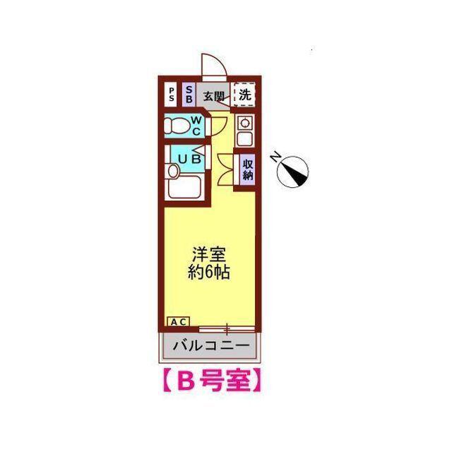 UN ANGEI(1K/4階)の間取り写真