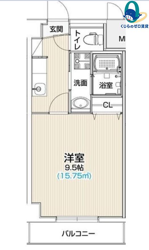 LIVES RESIDENCE 太閤通(1K/2階)の間取り写真