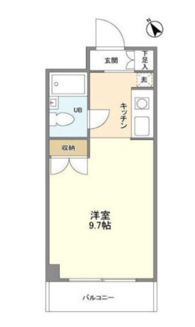 アルモニーコンフォール(ワンルーム/7階)の間取り写真