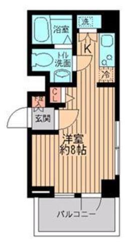 リバーレ秋葉原(ワンルーム/4階)の間取り写真