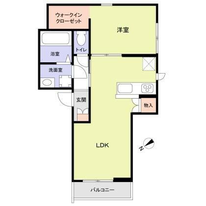CHALEUREUX表参道(1LDK/3階)の間取り写真