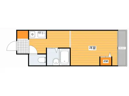 サンコート大手町(ワンルーム/7階)の間取り写真