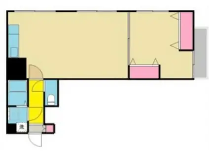 大西ビル(1LDK/3階)の間取り写真