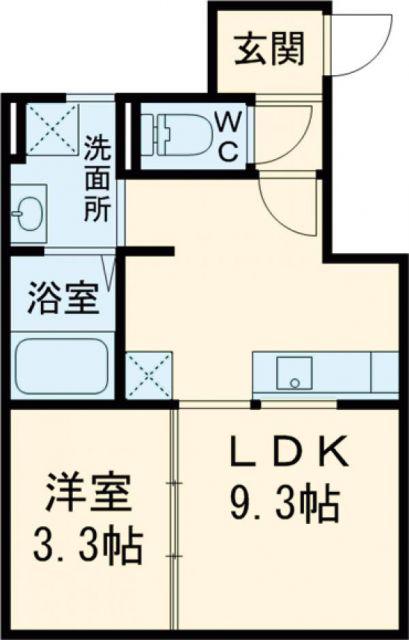 フルスタII(1LDK/2階)の間取り写真