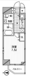 アーデン堺筋本町(1K/6階)の間取り写真