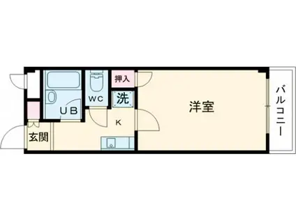 ラ・メゾン・ド・ジョワ(1K/3階)の間取り写真