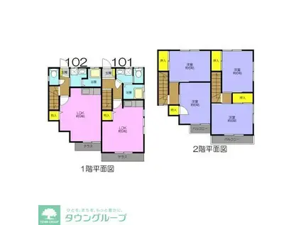 テラシアス(2LDK/1階)の間取り写真