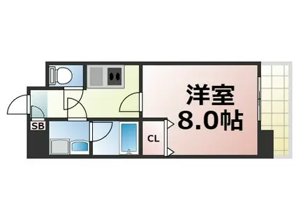 グランシス高井田(1K/5階)の間取り写真