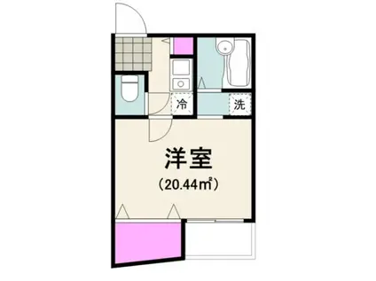 ルミエール(1K/7階)の間取り写真