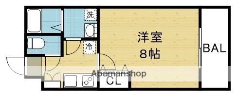 リヴィアス大阪イースト(1K/1階)の間取り写真