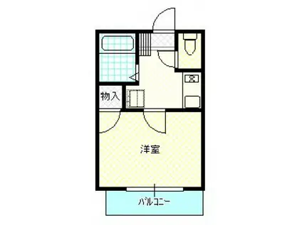 ラフォーレ上野(1K/1階)の間取り写真