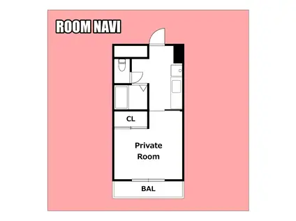 第10春木ハイツ(1K/2階)の間取り写真