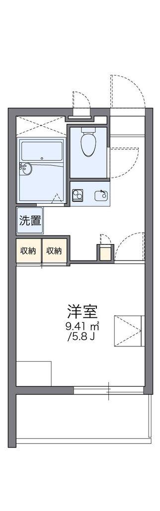 レオパレスゴールドヒルズ(1K/3階)の間取り写真