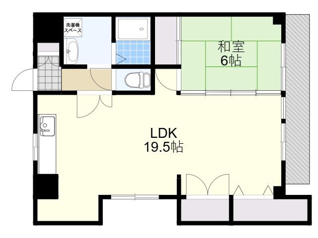 リベルテアミューザ(1LDK/8階)の間取り写真