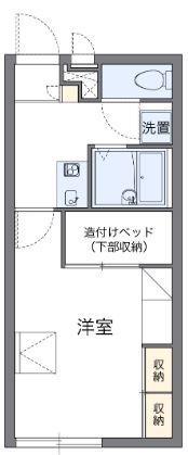 レオパレスTAKESHIRO(1K/1階)の間取り写真