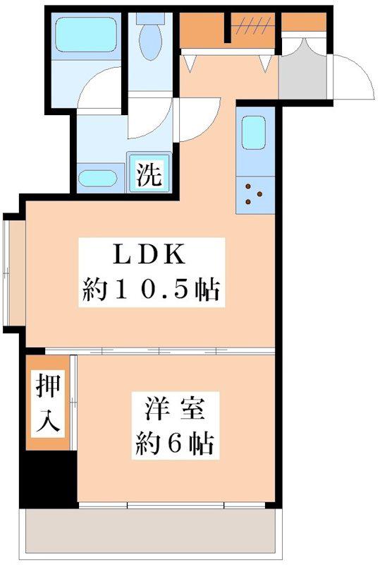 メゾン・ド・ラフィネ宮下(1LDK/1階)の間取り写真
