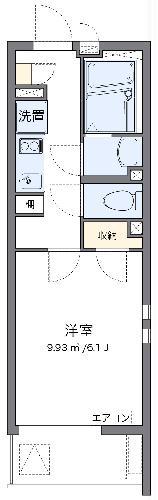 クレイノRETREAT36(1K/1階)の間取り写真