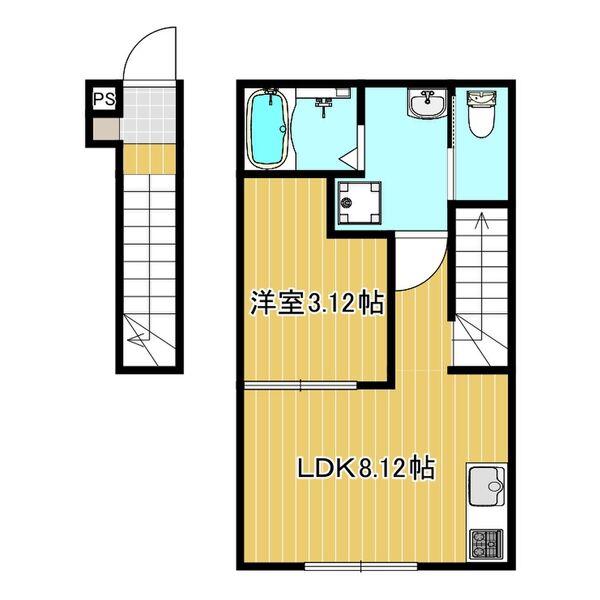 NORN HOUSE(1LDK/2階)の間取り写真