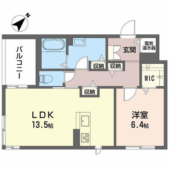 アニマート(1LDK/1階)の間取り写真