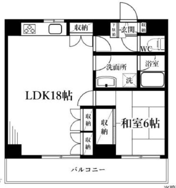 プルミエル千歳(1LDK/2階)の間取り写真
