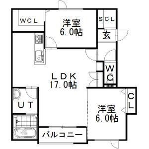 スピカ・トゥインクル(2LDK/3階)の間取り写真