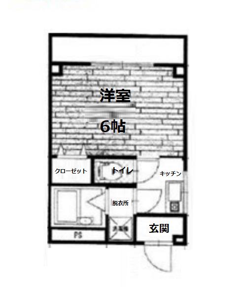 吉田マンション(1K/2階)の間取り写真
