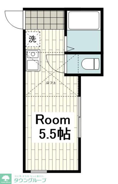 相鉄本線 二俣川駅 徒歩6分 2階建 築11年(ワンルーム/2階)の間取り写真