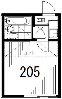 アーバン恵比寿(1K/2階)の間取り写真