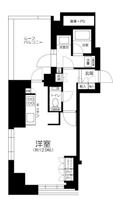 アトラス代々木上原(ワンルーム/2階)の間取り写真