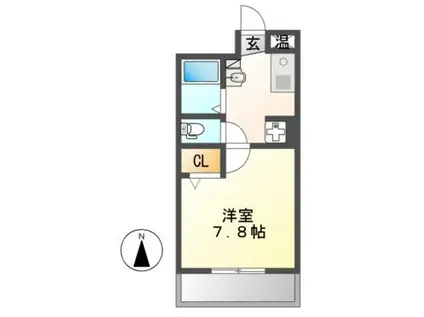 ノーブルハウス吉田(1K/7階)の間取り写真