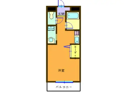 セントラルメゾン(ワンルーム/3階)の間取り写真