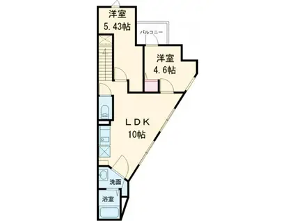 グレースホーム(2LDK/2階)の間取り写真