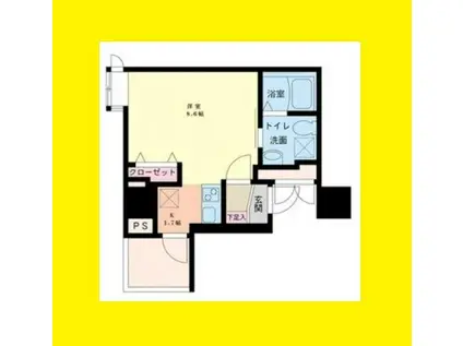 セレニテ梅田EST(ワンルーム/1階)の間取り写真