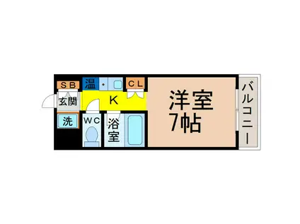 コア・パレス(1K/7階)の間取り写真