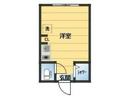 アーバンプレイス沼袋VIII(ワンルーム/1階)の間取り写真