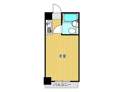 LEALEA京橋18番館(ワンルーム/2階)の間取り写真