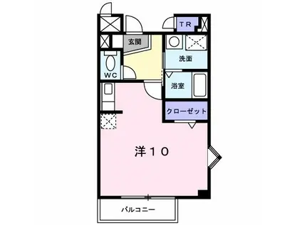 オーキッド勝山(1K/2階)の間取り写真
