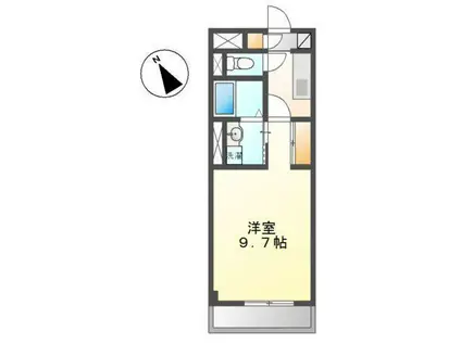 エクセレンス(1K/2階)の間取り写真