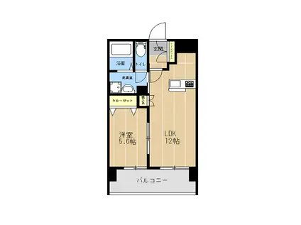 ル・ボヌール(1LDK/6階)の間取り写真