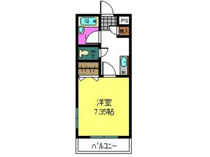 クレアーレ(1K/3階)の間取り写真