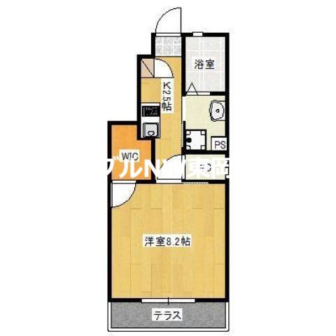 SUMMA B(1K/1階)の間取り写真