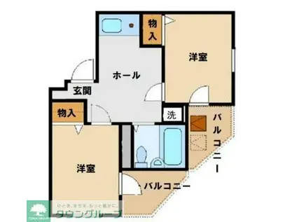 ミングルAP.高島平一番館(2K/2階)の間取り写真