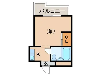 シティコーポ吹上(ワンルーム/2階)の間取り写真