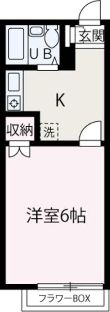 クオーレ成増(1K/1階)の間取り写真