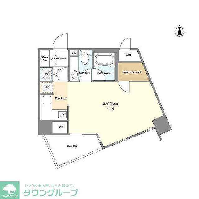 MG目黒駅前(ワンルーム/8階)の間取り写真