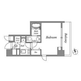 CORVAL東新宿(1K/10階)の間取り写真