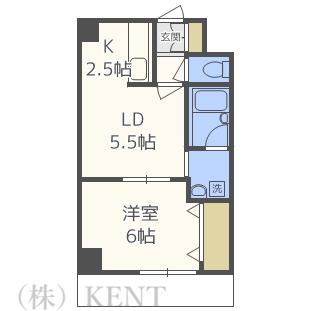 メゾン24(1LDK/2階)の間取り写真