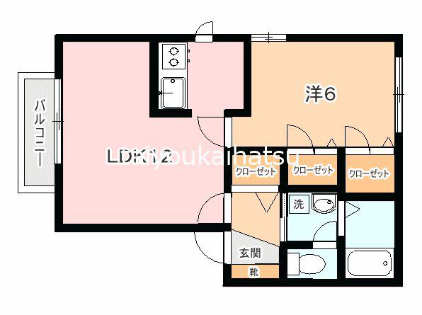 シャーメゾン川口(1LDK/2階)の間取り写真