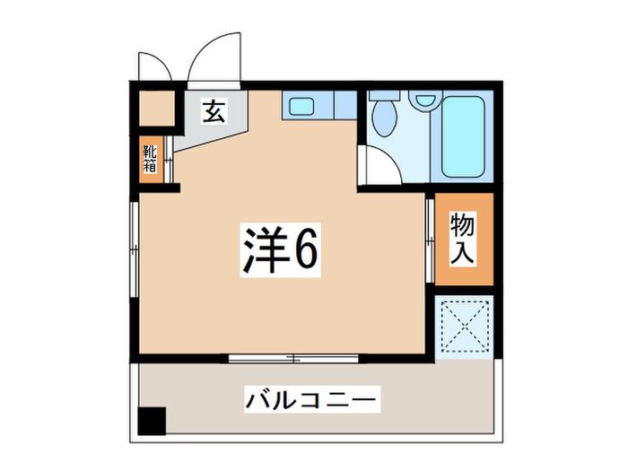ビレッジ福澤(ワンルーム/3階)の間取り写真