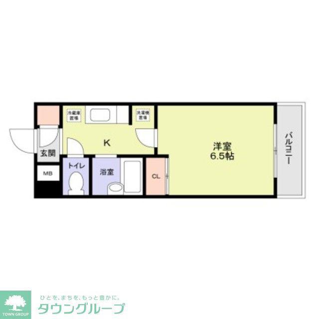 ヴィヴァーチェ日吉(1K/3階)の間取り写真